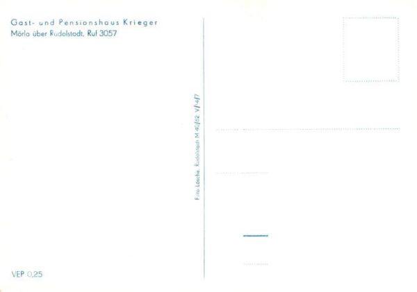 Moerla Rudolstadt Gast und Pensionshaus Krieger – Bild 2