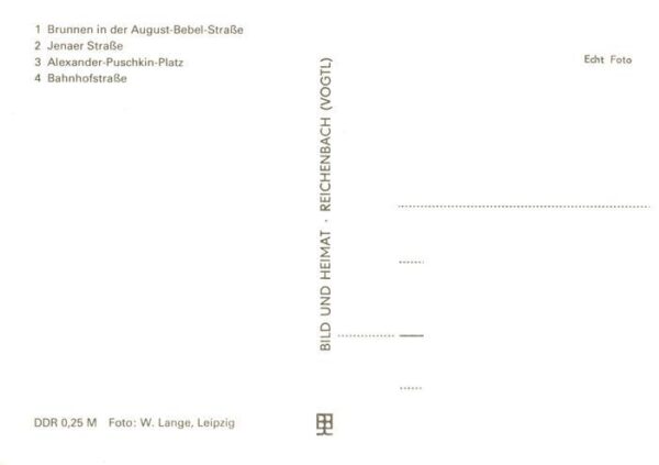 Apolda Brunnen in der Aug Bebel Strasse Jenaer Strasse Alexander Puschkin Platz – Bild 2
