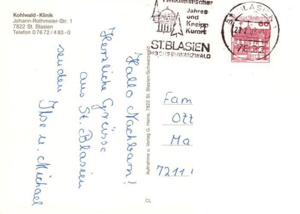 St Blasien Kohlwald Klinik – Bild 2