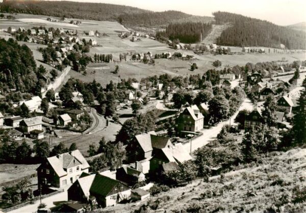 Rittersgruen Unterer Ortsteil Panorama